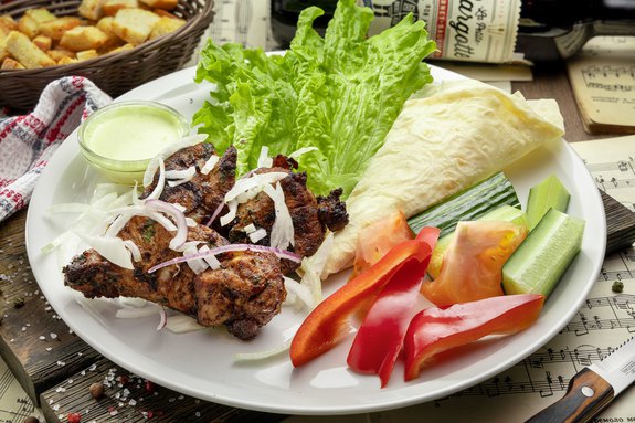 Delicate shish kebab